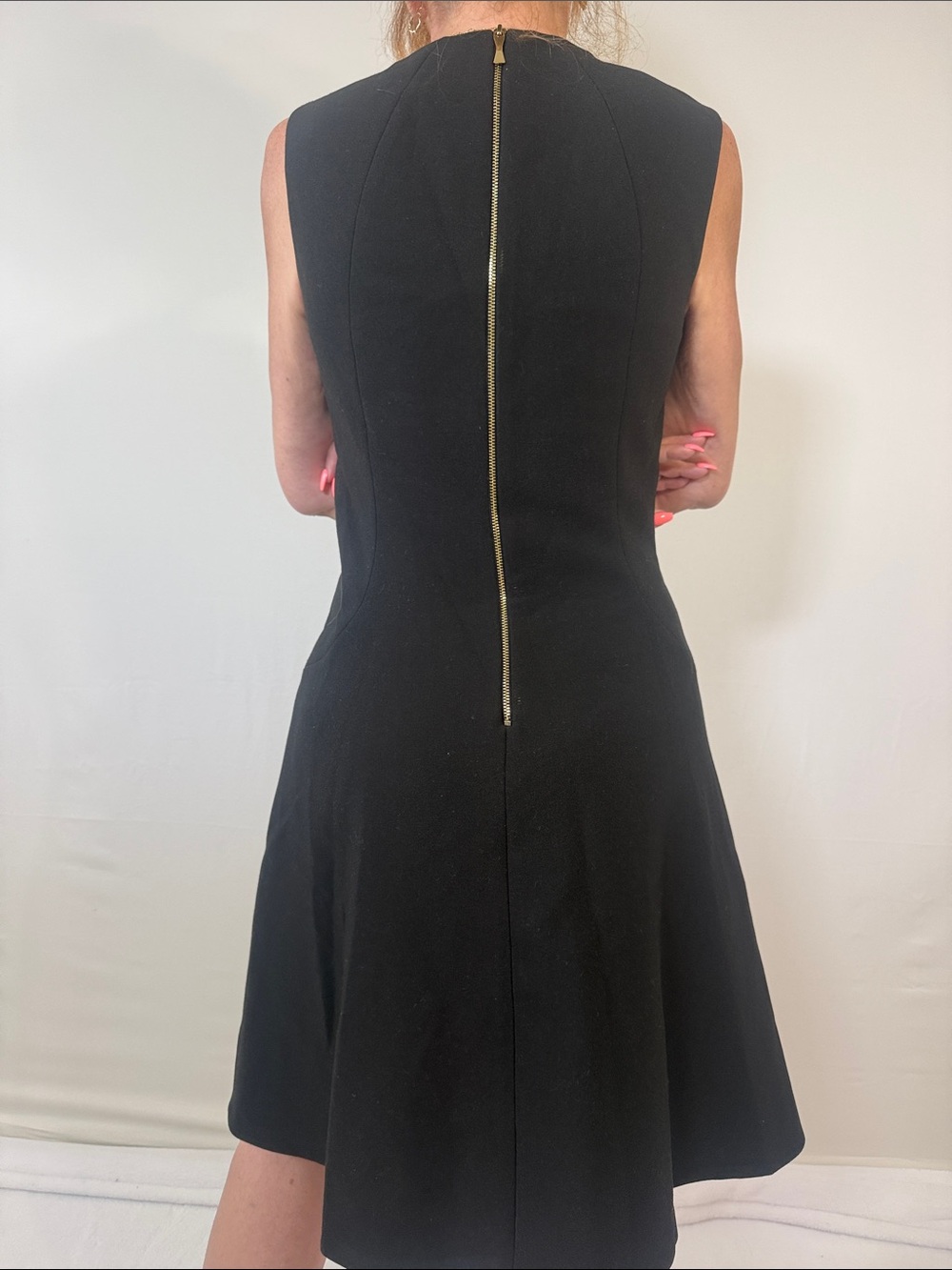 KATE SPADE BLACK A-LINE MINI DRESS SZ 4 - Picture 6 of 10